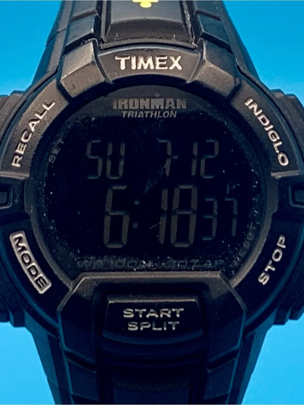 TIMEX IRONMAN TRIATHLON Men’s 2022 Digital Wristwatch Indiglo Works New Battery